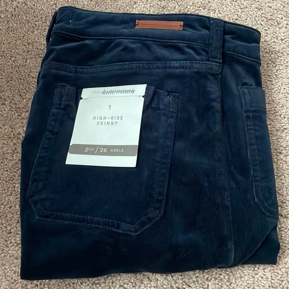 Pilcro High-Rise Skinny corduroy pants